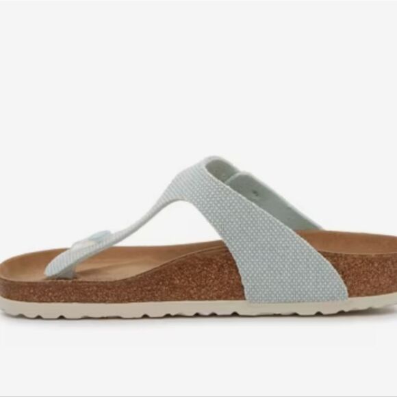 Birkenstock Gizeh Vegan Birko-Flor Sandals- Light Blue - Picture 3 of 12